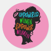 女性に力を与える力を与える ラウンドシール (正面)