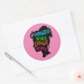 女性に力を与える力を与える ラウンドシール (封筒)