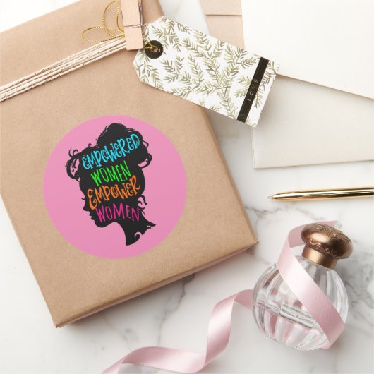 女性に力を与える力を与える ラウンドシール (ギフト)