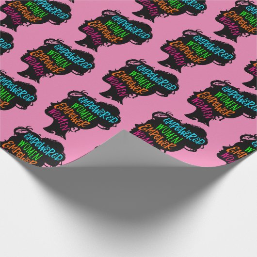 女性に力を与える力を与える ラッピングペーパー (角)