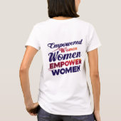 女性に力を与える力を与える Tシャツ (裏面)