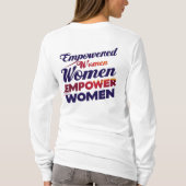 女性に力を与える力を与える Tシャツ (裏面)