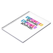 女性に力を与える女性がさらに女性に力を与える ノートブック (左側)