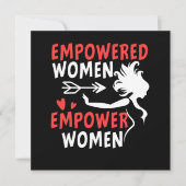 女性に力を与える女性フェミニズムFe 招待状 (正面)