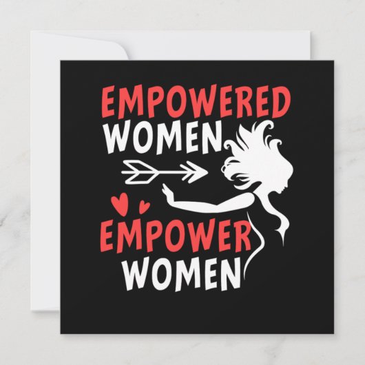 女性に力を与える女性フェミニズムFe 招待状 (正面)