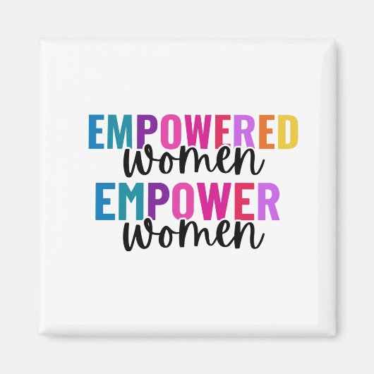 女性に力を与える女性 マグネット (正面)