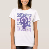 女性に力を与える、女性シンボル 国際女性デー Tシャツ (正面)