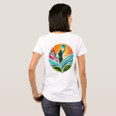 女性に力を 人類に力を レディースTシャツ Tシャツ (裏面フル)