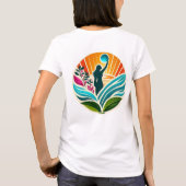 女性に力を 人類に力を レディースTシャツ Tシャツ (裏面)