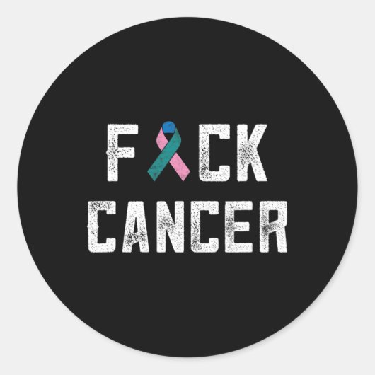 女性に対するがん認識度品 ラウンドシール (正面)