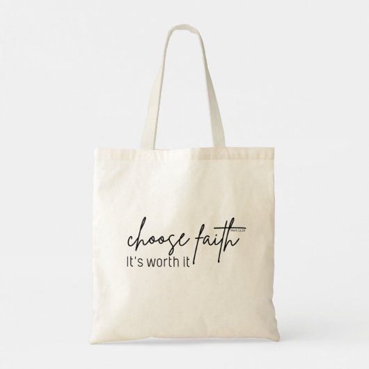 女性に対するの価値カスタムがあると信じる トートバッグ (裏面)