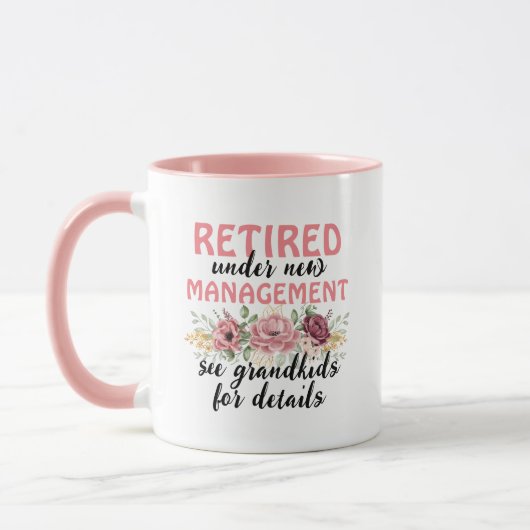 女性に対する退職金 マグカップ (左)