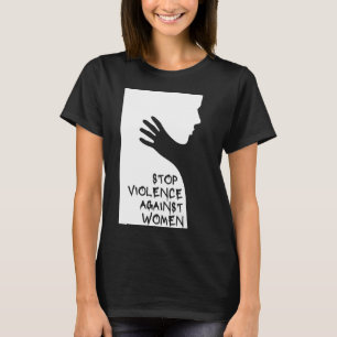 女性に対すストップる暴力 Tシャツ