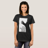 女性に対すストップる暴力 Tシャツ (正面フル)