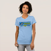 女性に投票疑問に思する Tシャツ (正面フル)