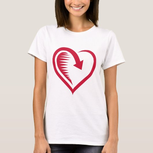 女性に素敵なTシャツを届ける Tシャツ (正面)