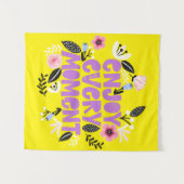 女性に贈る、ハッピーなデザイン タペストリー (正面(横))