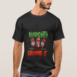 女性のいたずらと私はそれを知っている 女性の3つのクリスマス Tシャツ