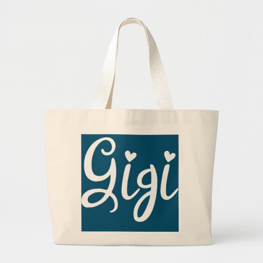 女性のおばあちゃんとおじいちゃんの日のためのギギ ラージトートバッグ (正面)