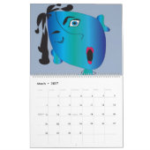 女性のおもしろいなカレンダー カレンダー (3月 2027)