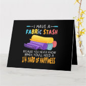 女性のおもしろいキルティングデザイン女の子クイル カード (黄色い花)