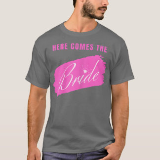 女性のここに花嫁がやってくる Tシャツ