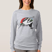 女性のずっと袖のTシャツ Tシャツ (正面)