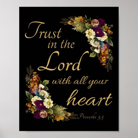 女性のためにあなた方の全てのハートと主を信頼せよ ポスター (正面)