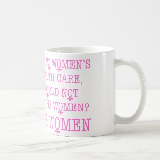 女性のために戦う コーヒーマグカップ (右)