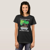 女性のためのおしゃれな盆栽 母の日 樹木 植物 ガーデニング Tシャツ (正面フル)