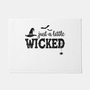 女性のためのちょっと魔女なハロウィンTシャツ ドアマット