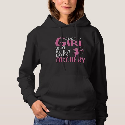 女性のためのアーチャー 本当にアーチャーが好きな女の子 パーカ (正面)