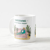 女性のためのガーデニングマグ コーヒーマグカップ (正面左)