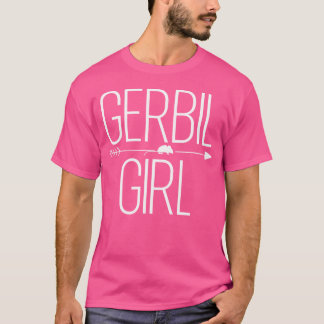 女性のためのガービル女の子はペットのマウスの恋人 Tシャツ