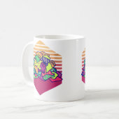 女性のためのキルティング ヴィンテージキルティング愛好家 コーヒーマグカップ (正面左)