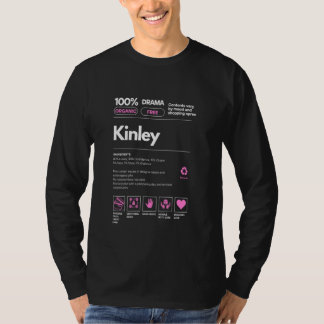 女性のためのキンリー名のギフトKinley皮肉な栄養素 Tシャツ