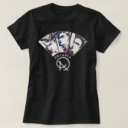 女性のためのギフトDuran Duran Rockポップ・アートのバンドグラフィック Tシャツ (デザイン正面)