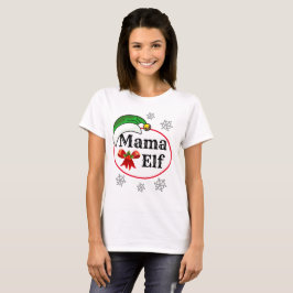 女性のためのクリスマスのカスタマイズ可能なギフトMAMA小妖精や小人 Tシャツ