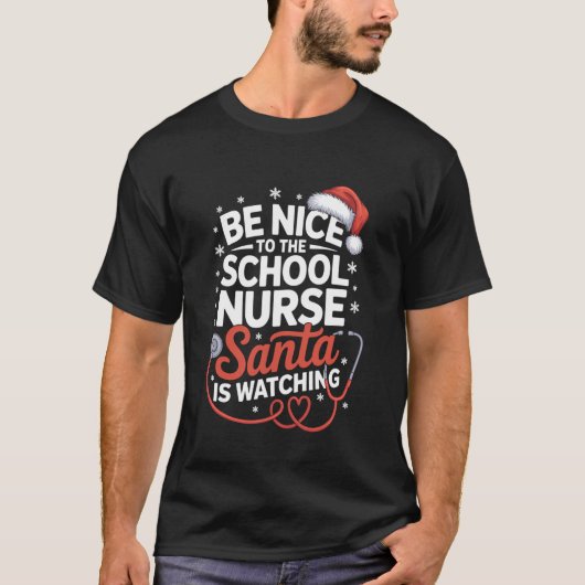 女性のためのクリスマス看護師ユーモアXmas Tシャツ (正面)
