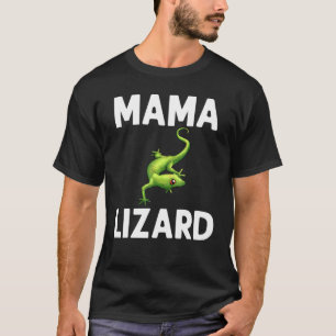 女性のためのクールなトカゲ 母の爬虫類ヤモリ 緑 Tシャツ