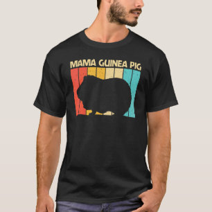 女性のためのクールなモルモット ママ・キャビー ペット・齧歯類 Tシャツ