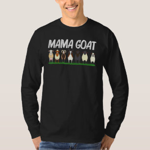 女性のためのクールなヤギ 母 ヤギ農場 Tシャツ