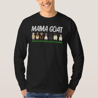 女性のためのクールなヤギ 母 ヤギ農場 Tシャツ