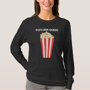 女性のためのクールポップコーン お母さん 甘い バター風味 塩味 スナ Tシャツ