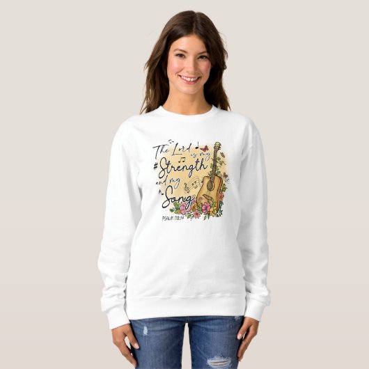 女性のためのグラフィッククリスチャンシャツJesus Sweatshirt スウェットシャツ (正面フル)