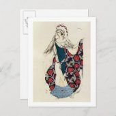 女性のためのコスチュームデザイン, 1922 (col ポストカード (正面/裏面)