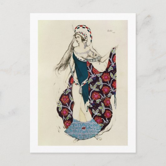 女性のためのコスチュームデザイン, 1922 (col ポストカード (正面)