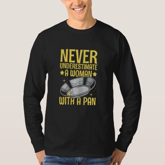 女性のためのゴールドプロスペクターの金探し名言P Tシャツ (正面)