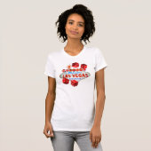 女性のためのサイコロプレーヤーのワイシャツ Tシャツ (正面フル)