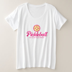 女性のためのサイズのピクルボールtシャツをプラス プラスサイズTシャツ